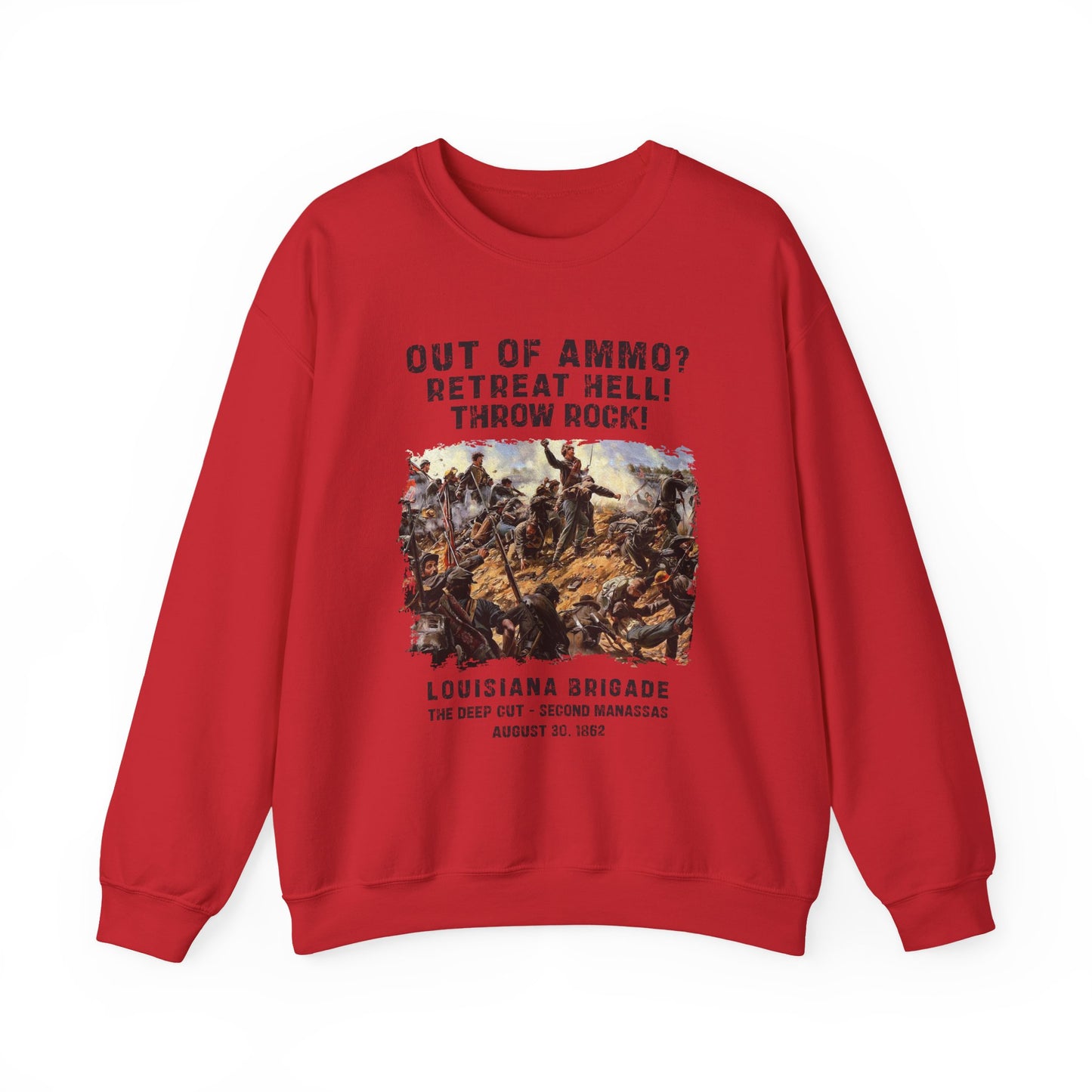 Out Of Ammo Throw Rocks Sweatshirt