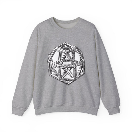 Rhombicuboctahedron Leonardo Da Vinci Sweatshirt