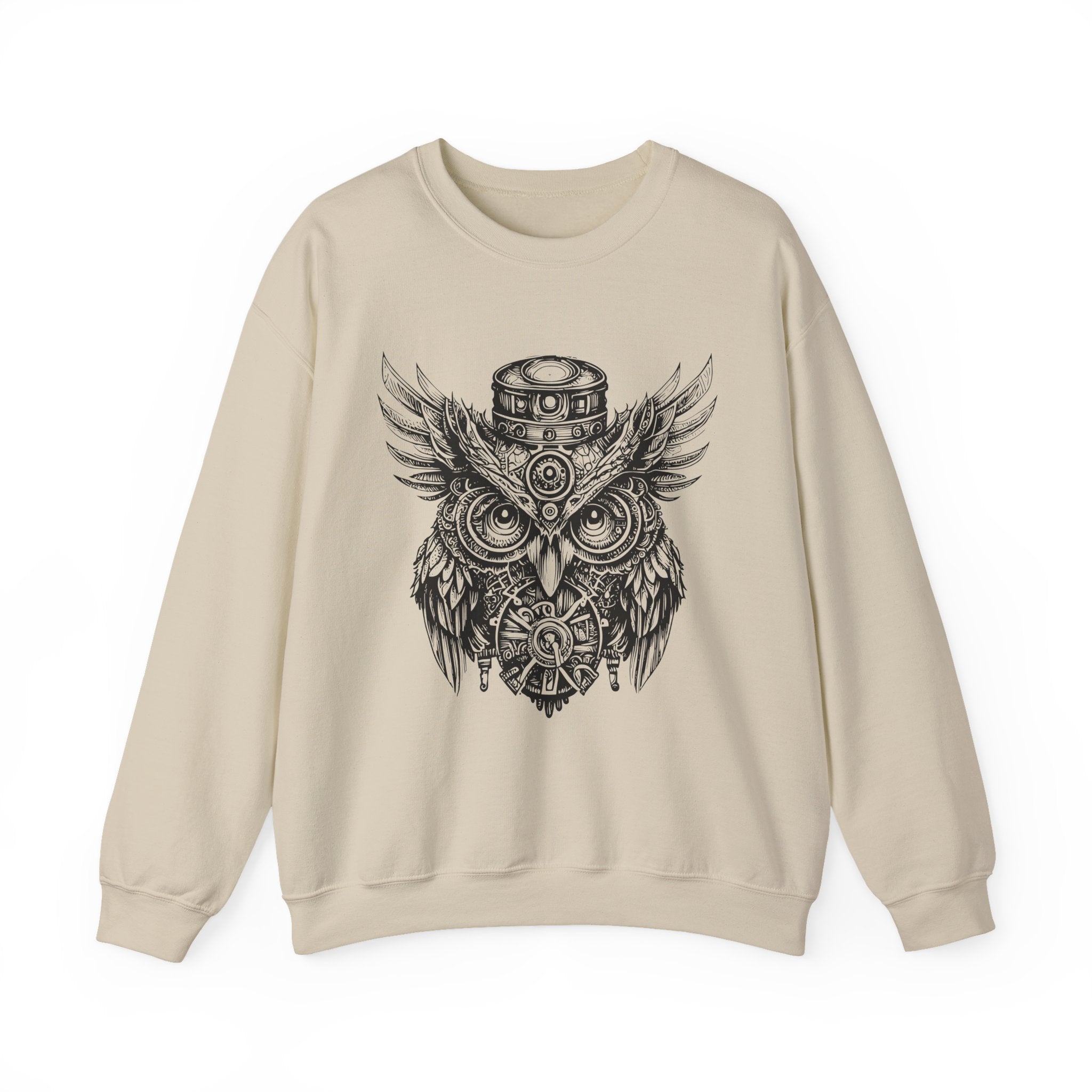 Steampunk Owl  Retro Sweatshirt