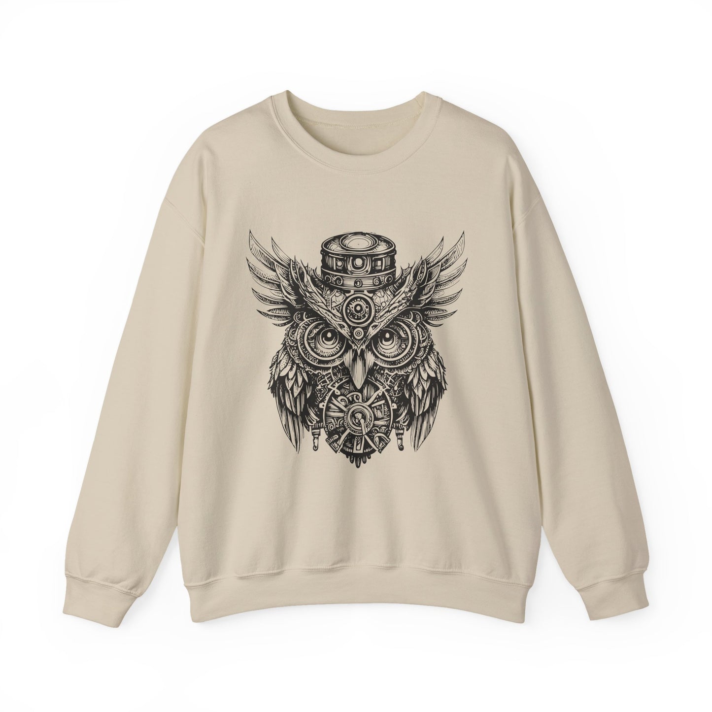 Steampunk Owl  Retro Sweatshirt