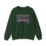 The history of all hitherto existing Sweatshirt