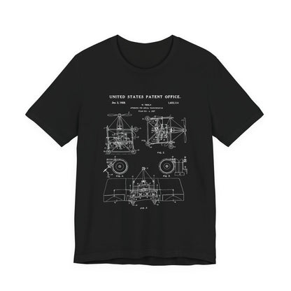 Nikola tesla Patent Aerial Transportation T-Shirt