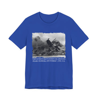 The sunken battleship USS Arizona Pearl Harbor T-Shirt