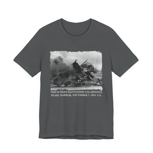 The sunken battleship USS Arizona Pearl Harbor T-Shirt