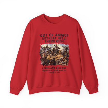 Out Of Ammo Throw Rocks Sweatshirt