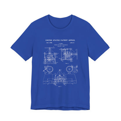 Nikola tesla Patent Aerial Transportation T-Shirt