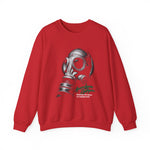 Gas mask breathing in the silence  of a forgotten Sweatshirt