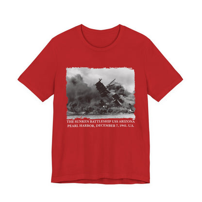 The sunken battleship USS Arizona Pearl Harbor T-Shirt