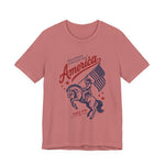 Land Of The Free Bucking Horse Rodeo T-Shirt