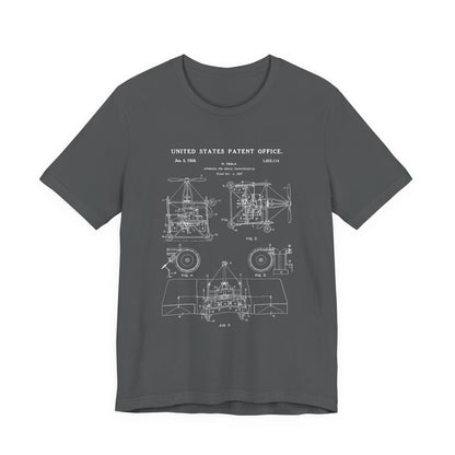 Nikola tesla Patent Aerial Transportation T-Shirt