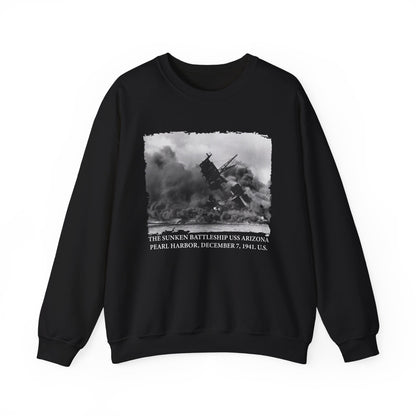 The sunken battleship USS Arizona Pearl Harbor Sweatshirt