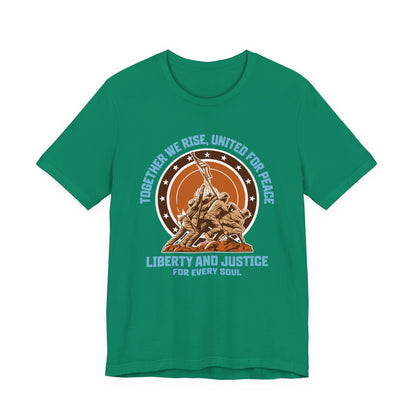 Together We Rise United For Peace Retro American T-Shirt