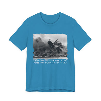 The sunken battleship USS Arizona Pearl Harbor T-Shirt
