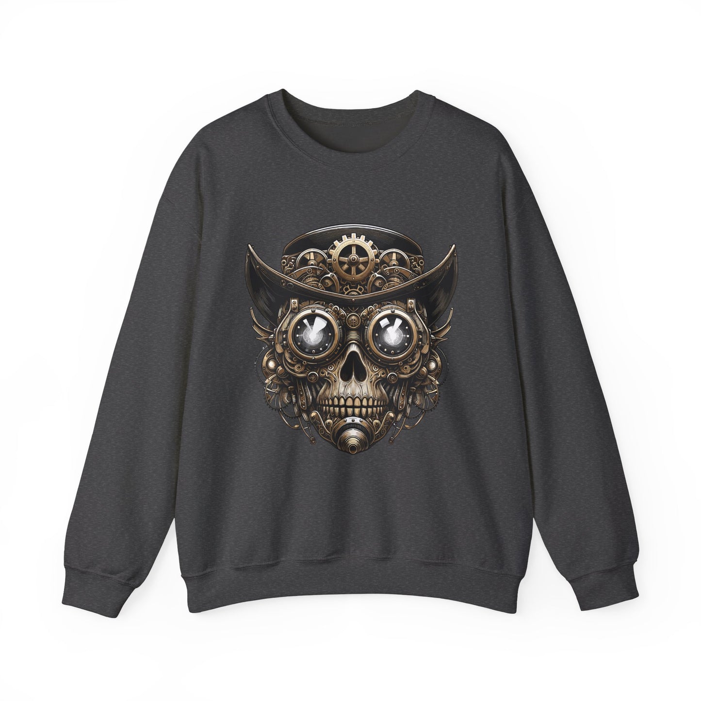 Skull Top Hat Steampunk Sweatshirt