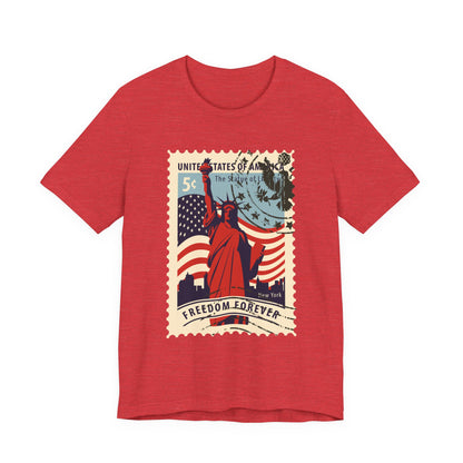 Statue Liberty Postage Stamp T-Shirt