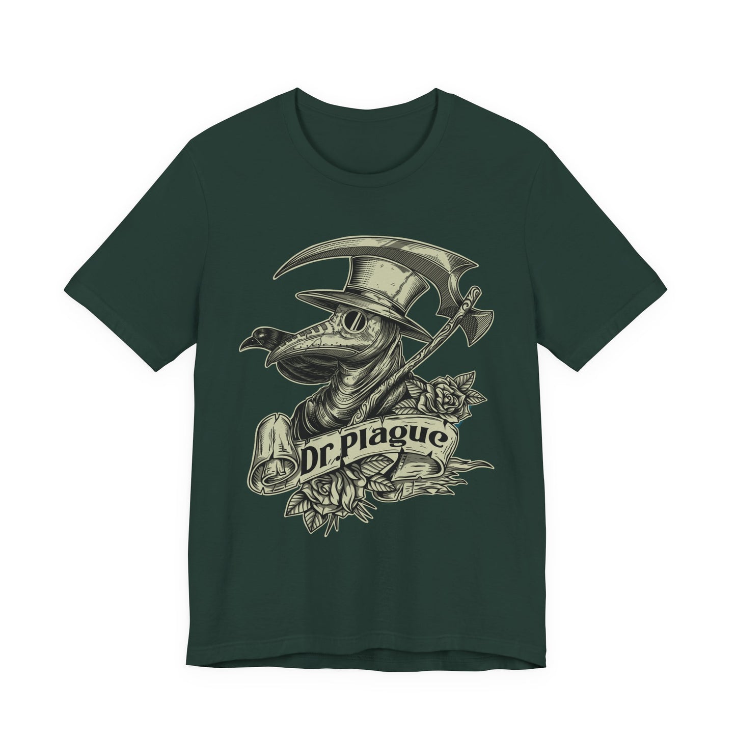 Plague Doctor Roses T-Shirt