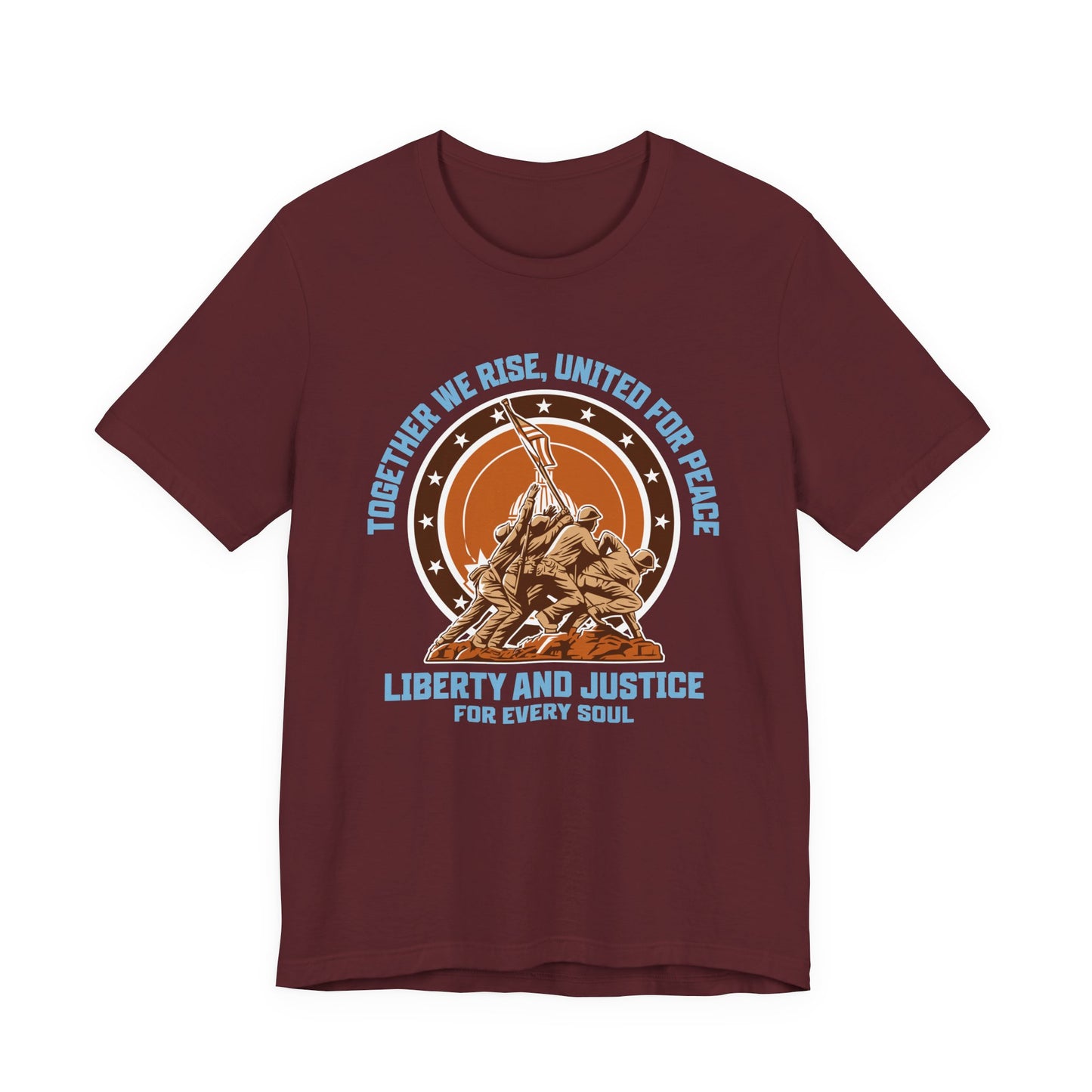 Together We Rise United For Peace Retro American T-Shirt