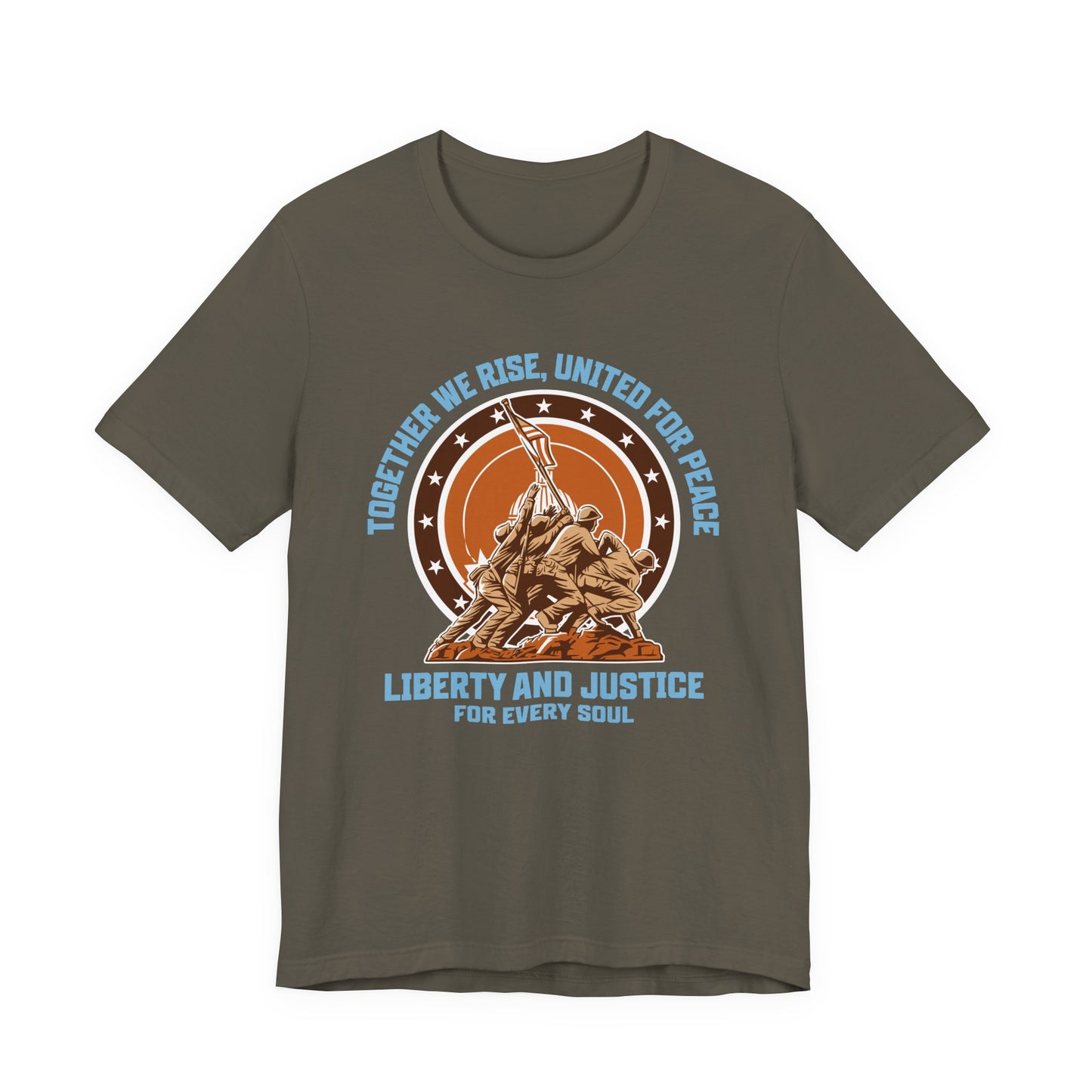 Together We Rise United For Peace Retro American T-Shirt