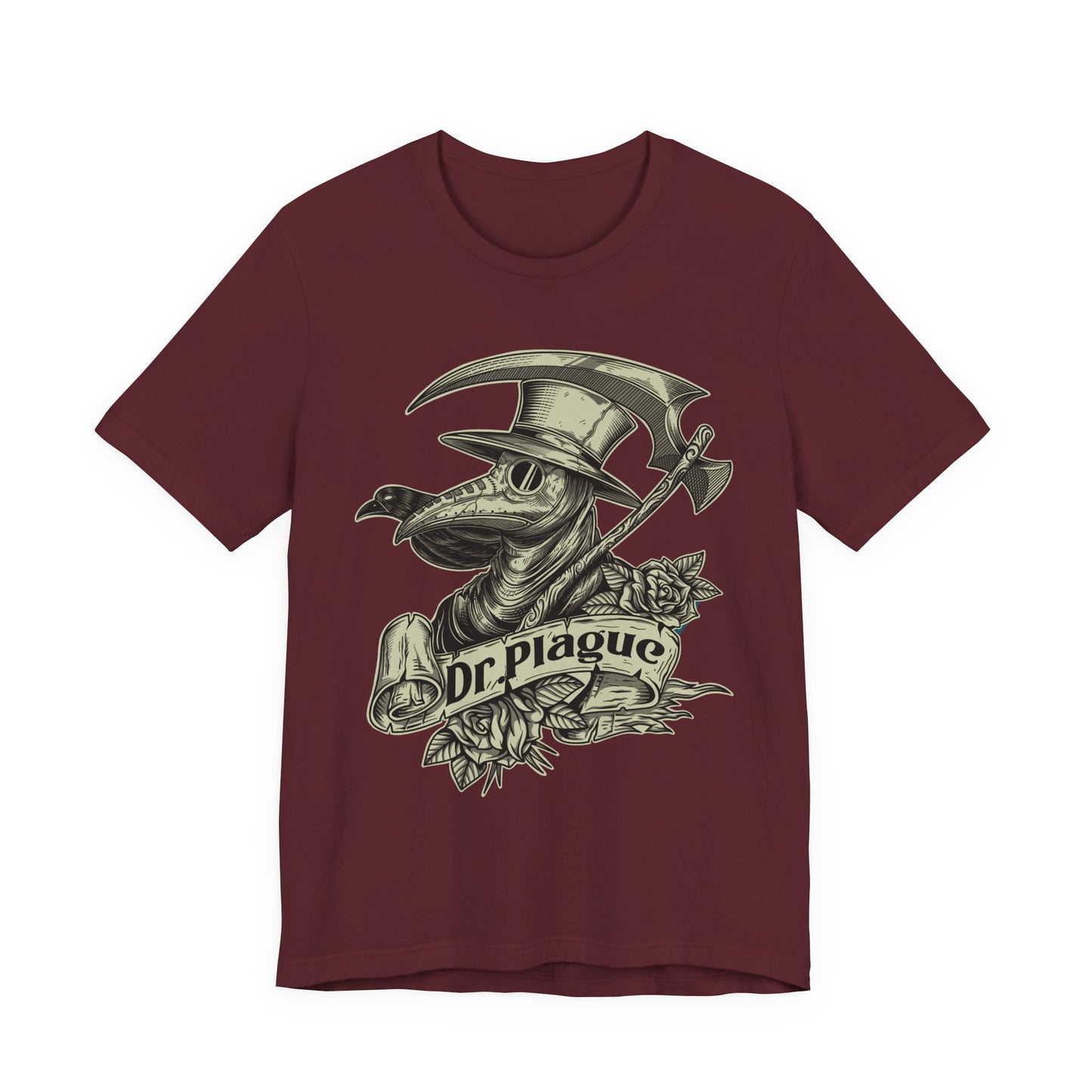 Plague Doctor Roses T-Shirt