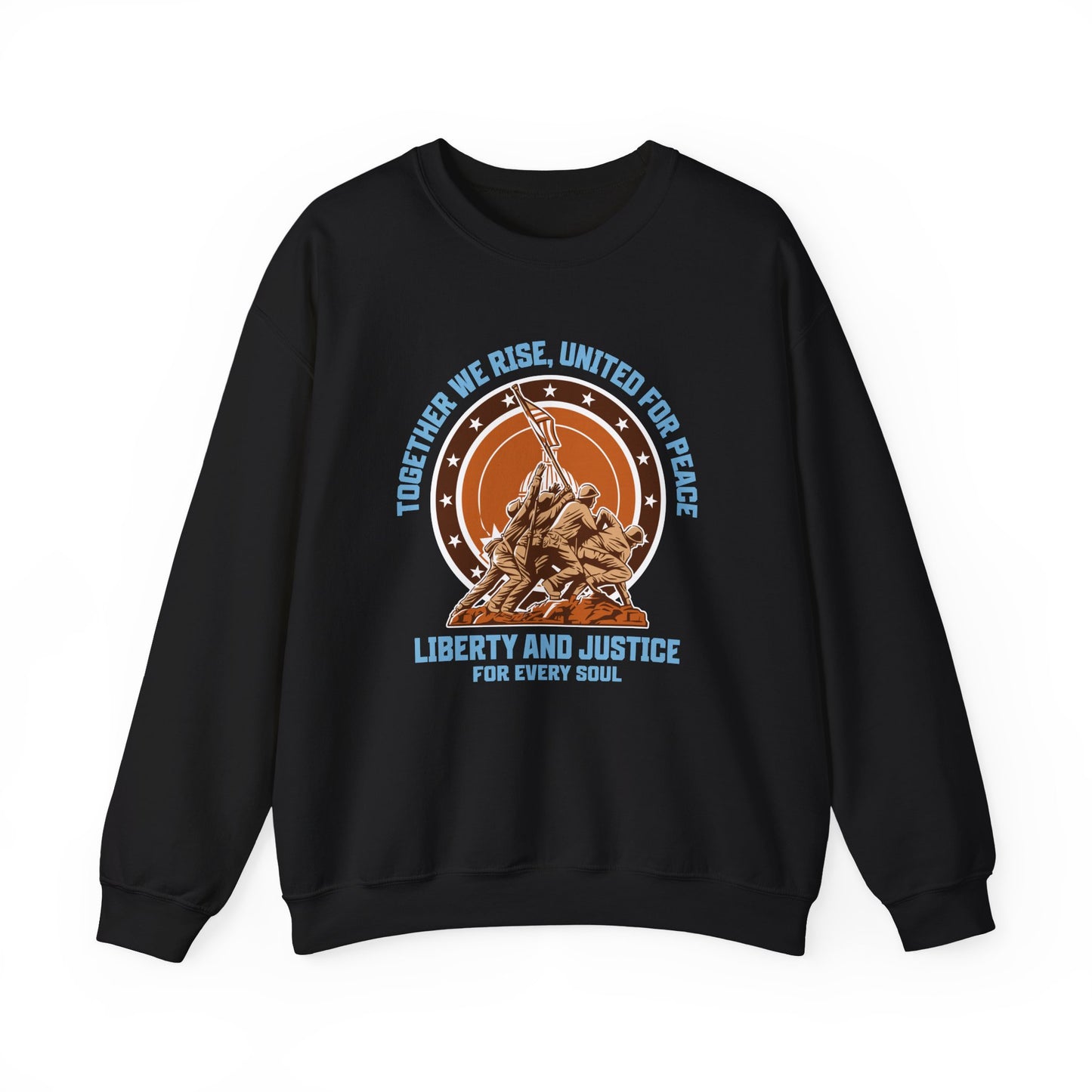 Together We Rise United For Peace Retro American Sweatshirt