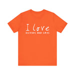 I Love History And Cats T-Shirt