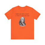 Three Can Keep a Secret Ben Franklin T-Shirt