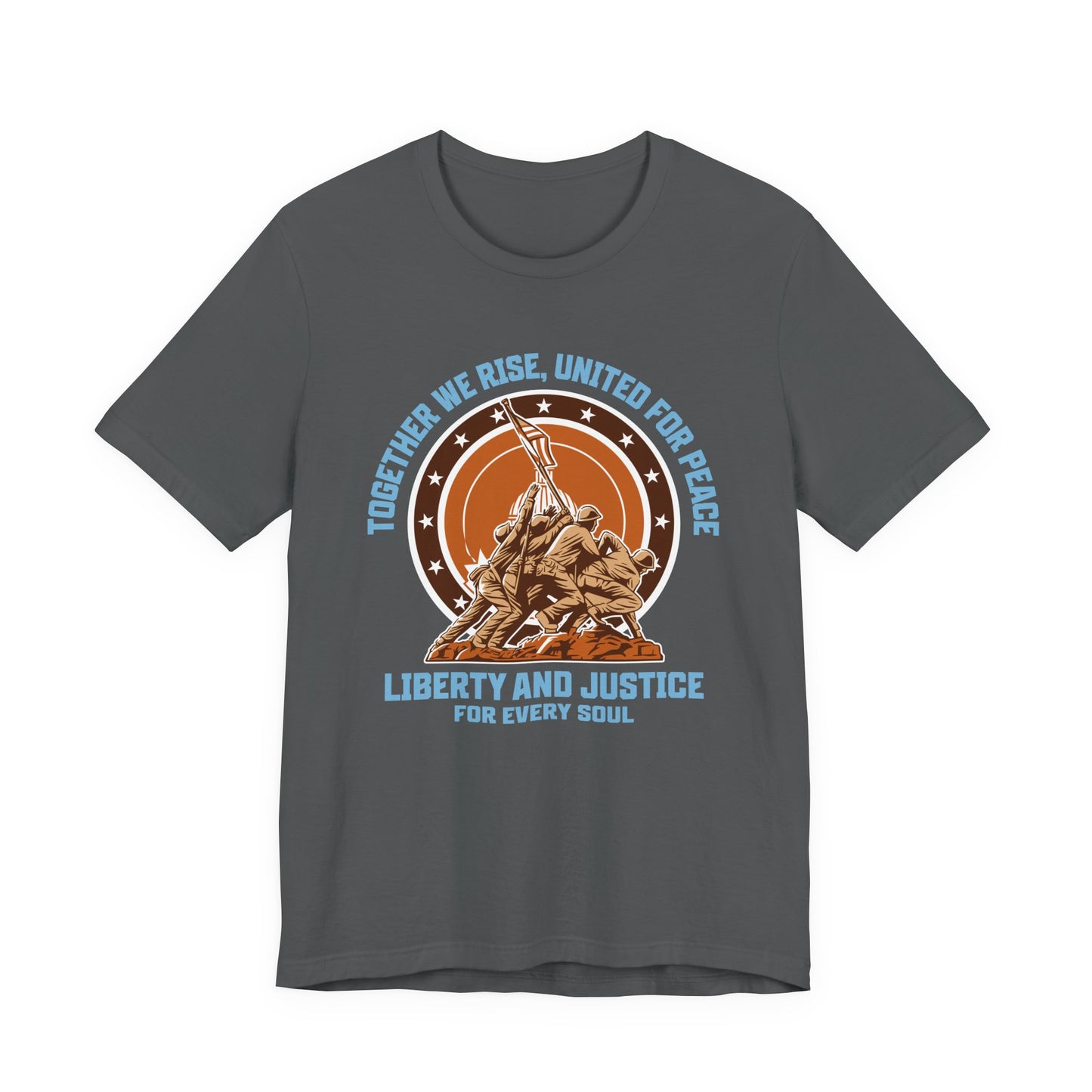 Together We Rise United For Peace Retro American T-Shirt