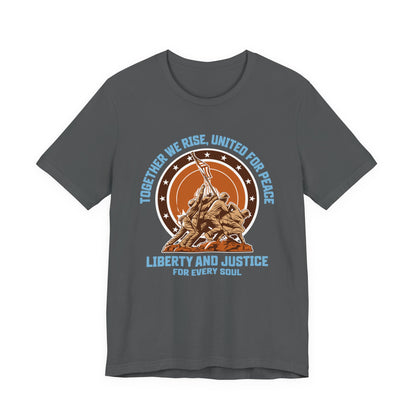 Together We Rise United For Peace Retro American T-Shirt