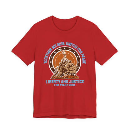 Together We Rise United For Peace Retro American T-Shirt