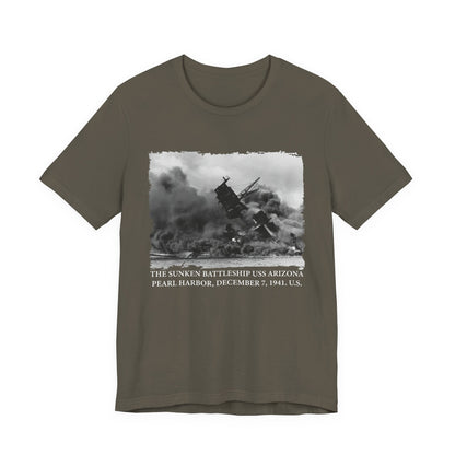 The sunken battleship USS Arizona Pearl Harbor T-Shirt