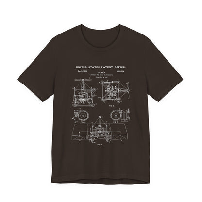 Nikola tesla Patent Aerial Transportation T-Shirt