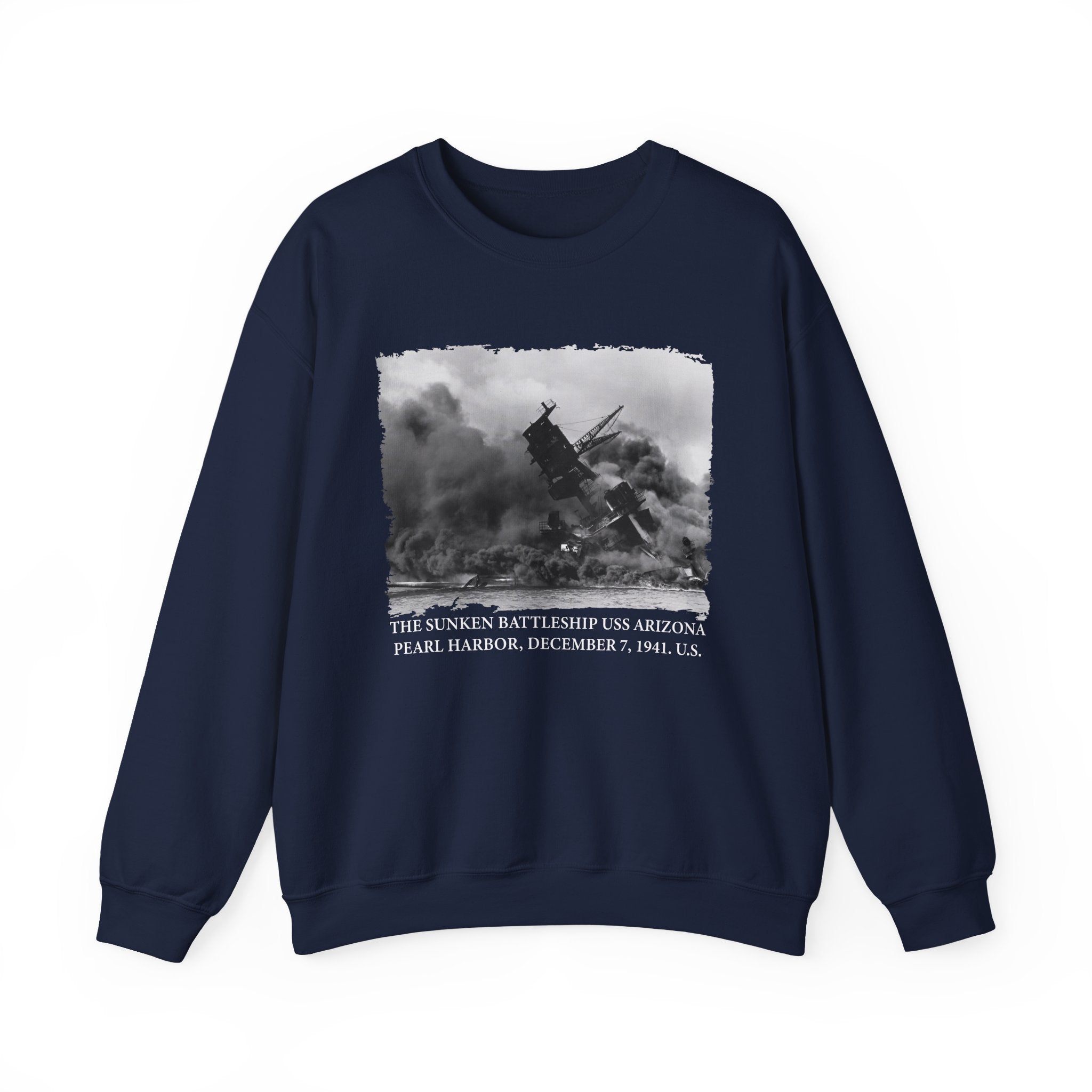 The sunken battleship USS Arizona Pearl Harbor Sweatshirt