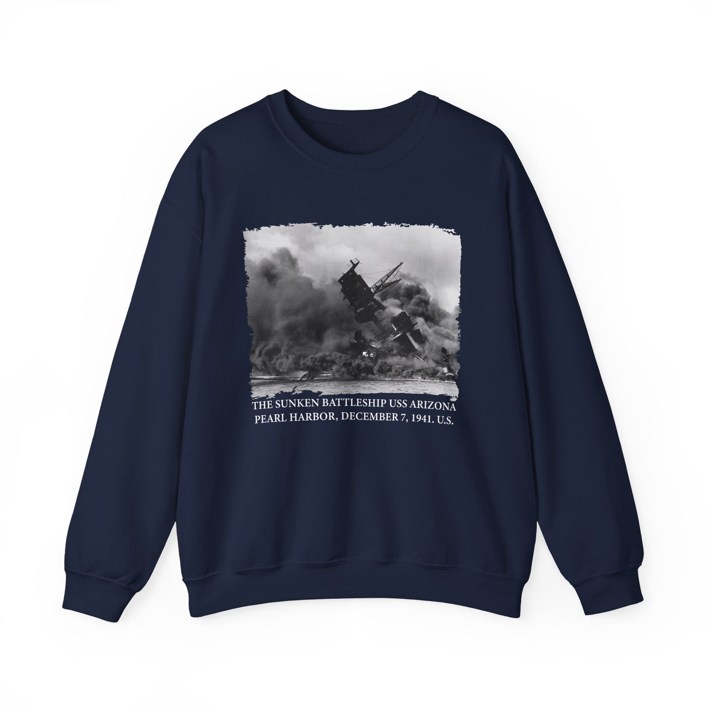 The sunken battleship USS Arizona Pearl Harbor Sweatshirt
