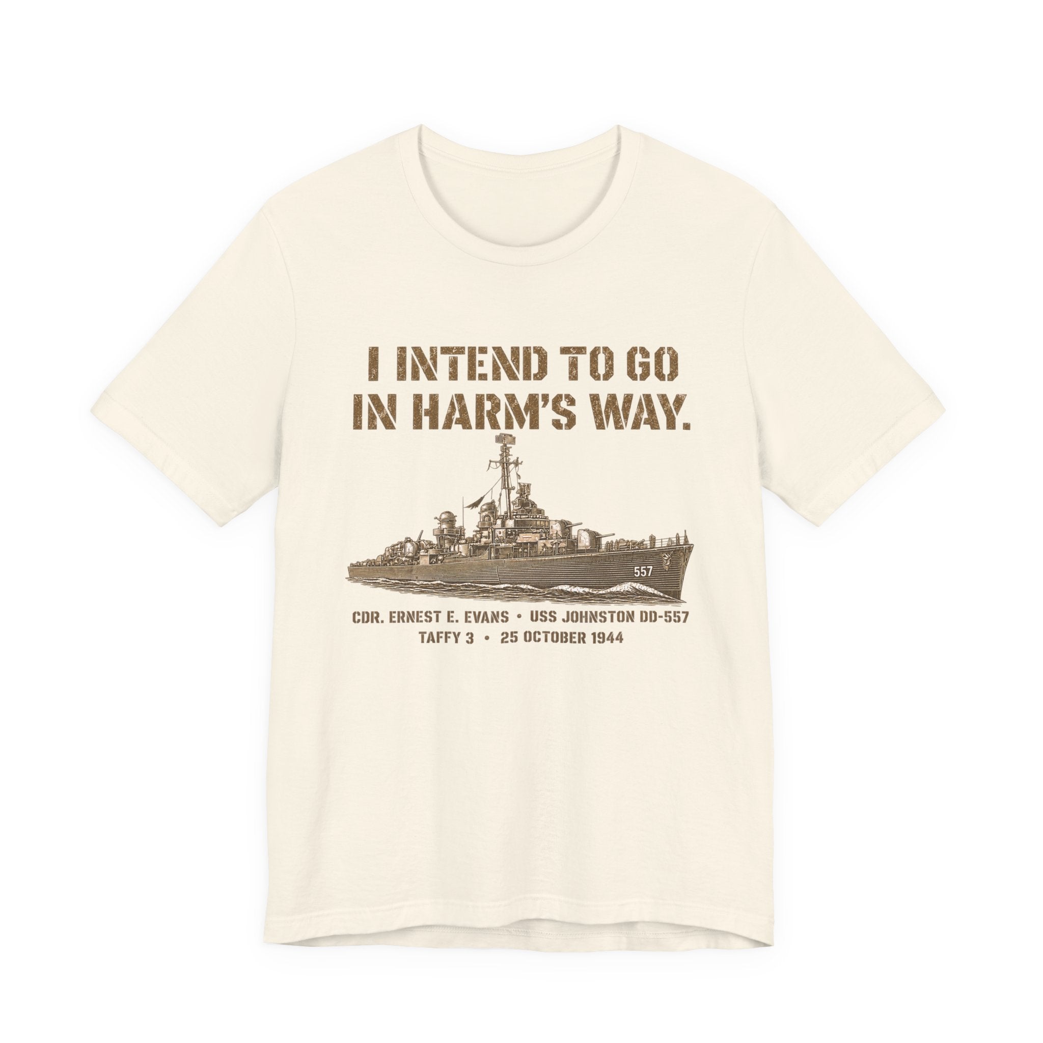 USS Johnston In Harms WayT-Shirt