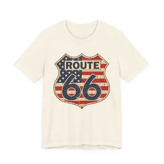 Route 66 Flag  T-Shirt