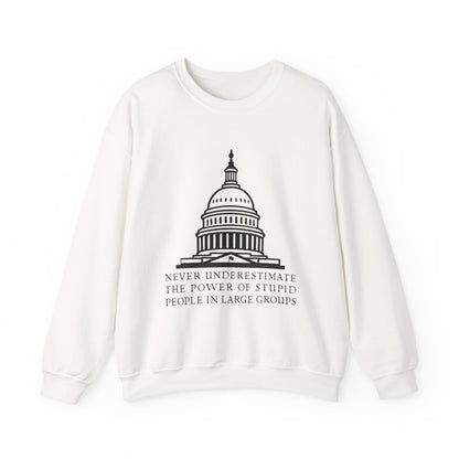 Stupid People In Large Groups Sweatshirt