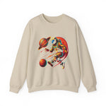 Astronaut Playing with Galaxy Sweatshirt