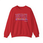 The history of all hitherto existing Sweatshirt
