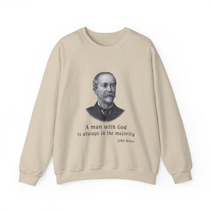 A man with God is always in the majority Sweatshirt