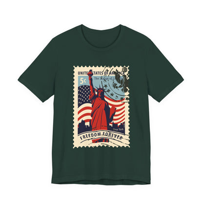 Statue Liberty Postage Stamp T-Shirt