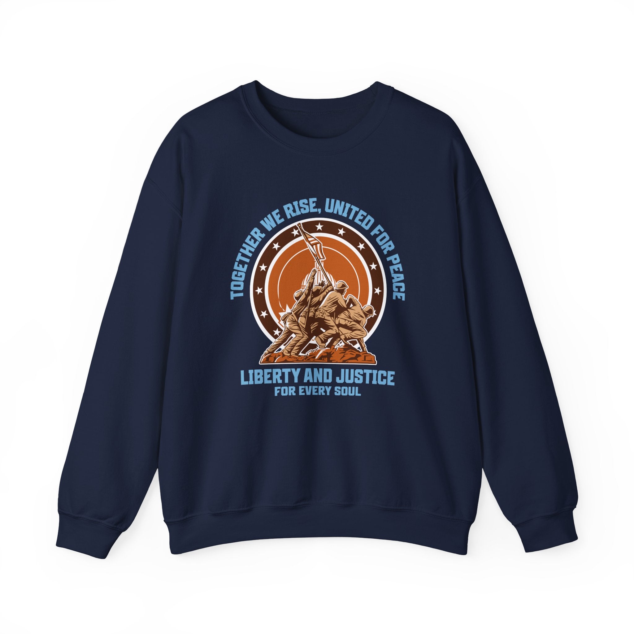 Together We Rise United For Peace Retro American Sweatshirt
