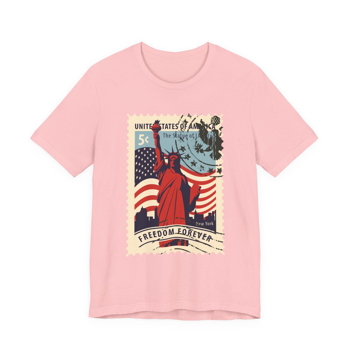 Statue Liberty Postage Stamp T-Shirt