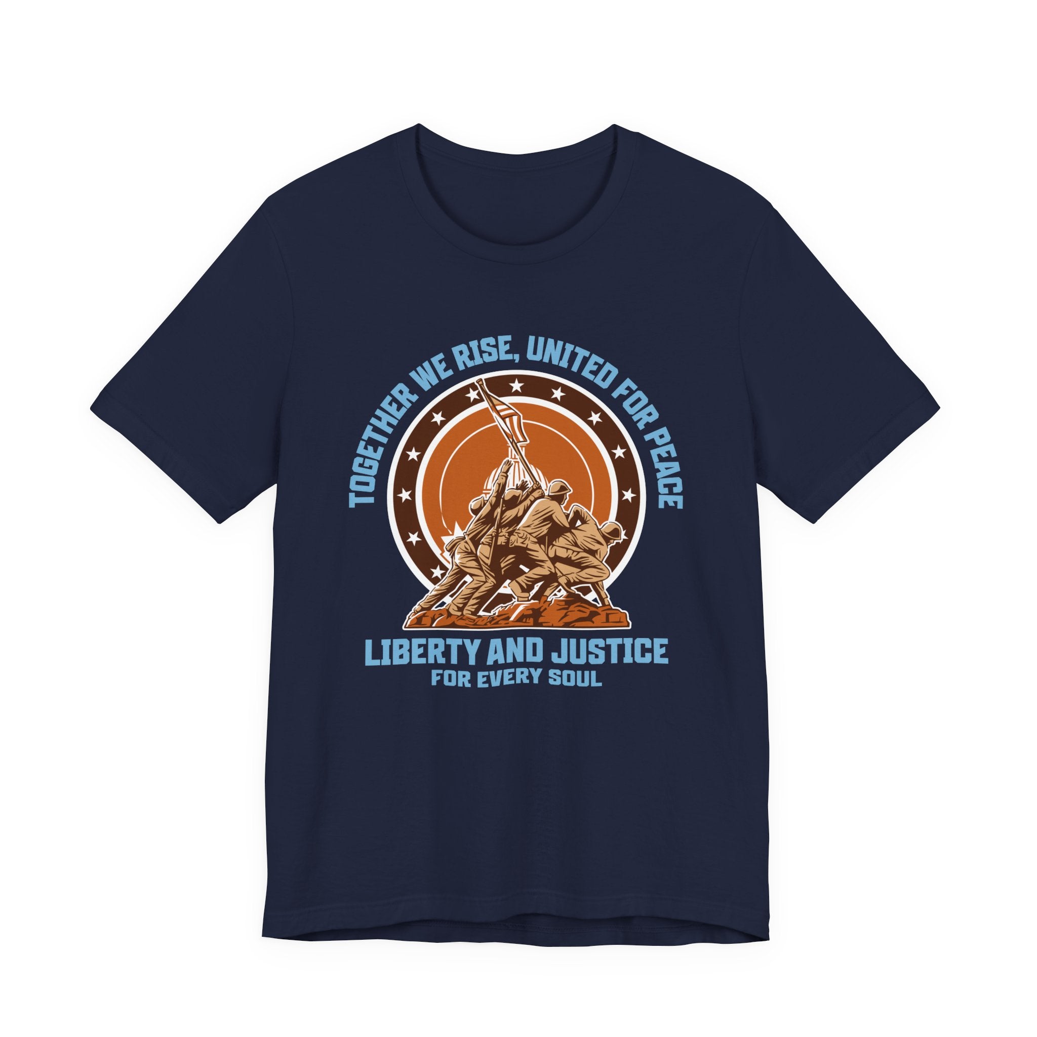 Together We Rise United For Peace Retro American T-Shirt