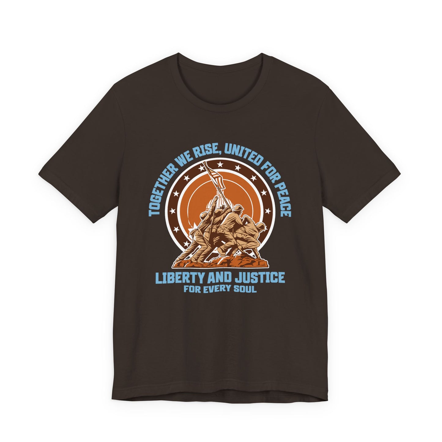 Together We Rise United For Peace Retro American T-Shirt