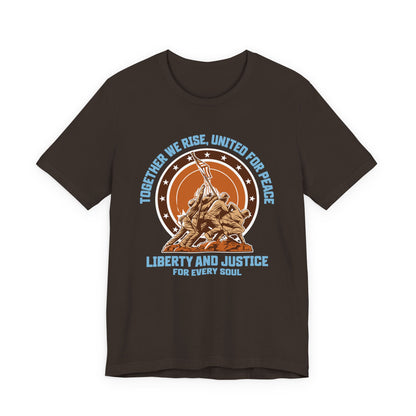 Together We Rise United For Peace Retro American T-Shirt