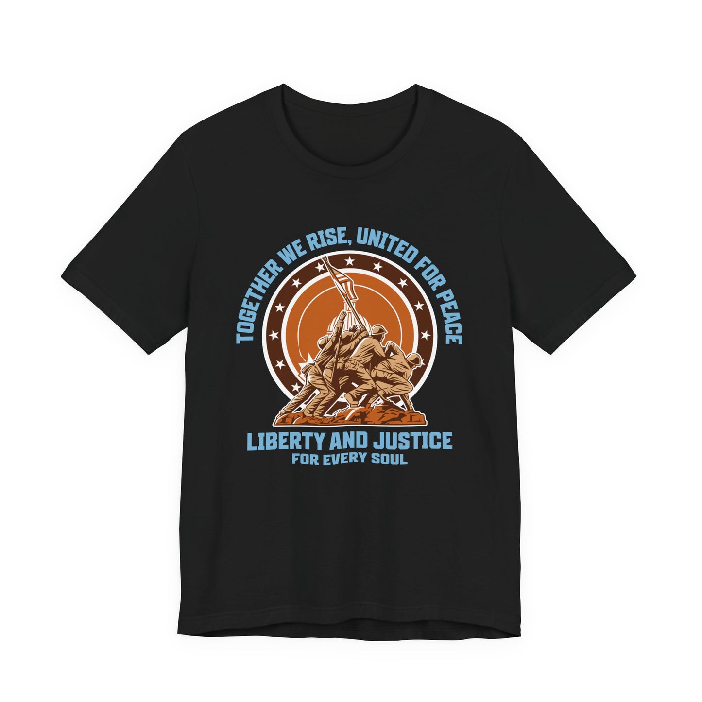Together We Rise United For Peace Retro American T-Shirt