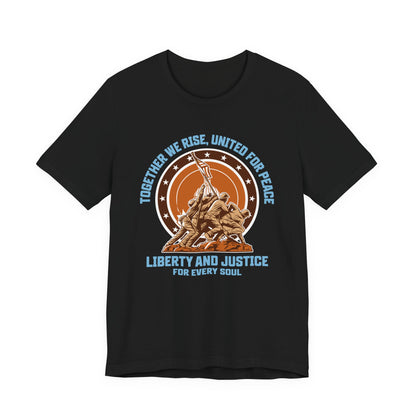 Together We Rise United For Peace Retro American T-Shirt