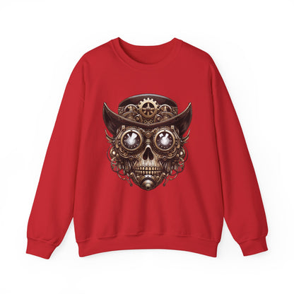 Skull Top Hat Steampunk Sweatshirt