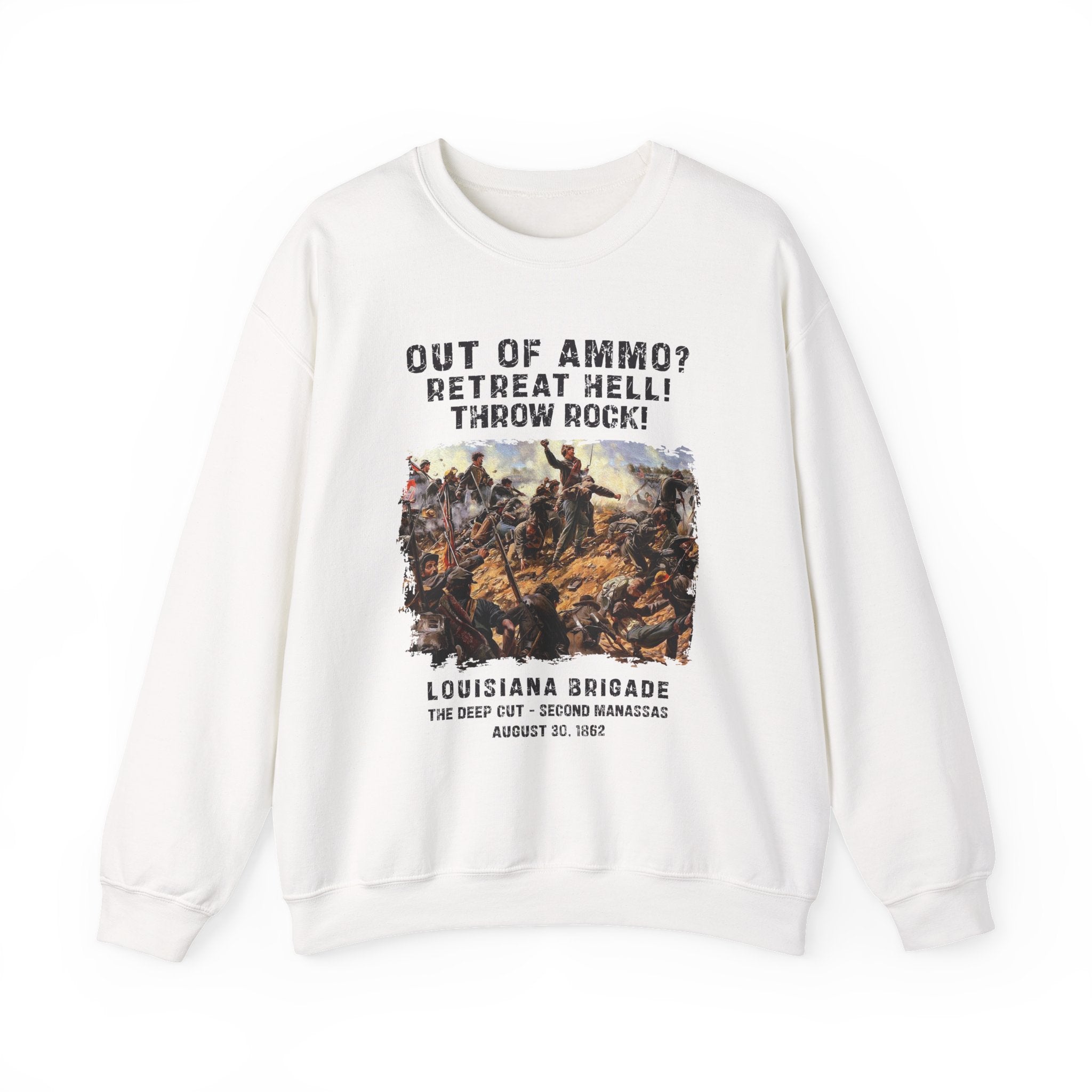 Out Of Ammo Throw Rocks Sweatshirt